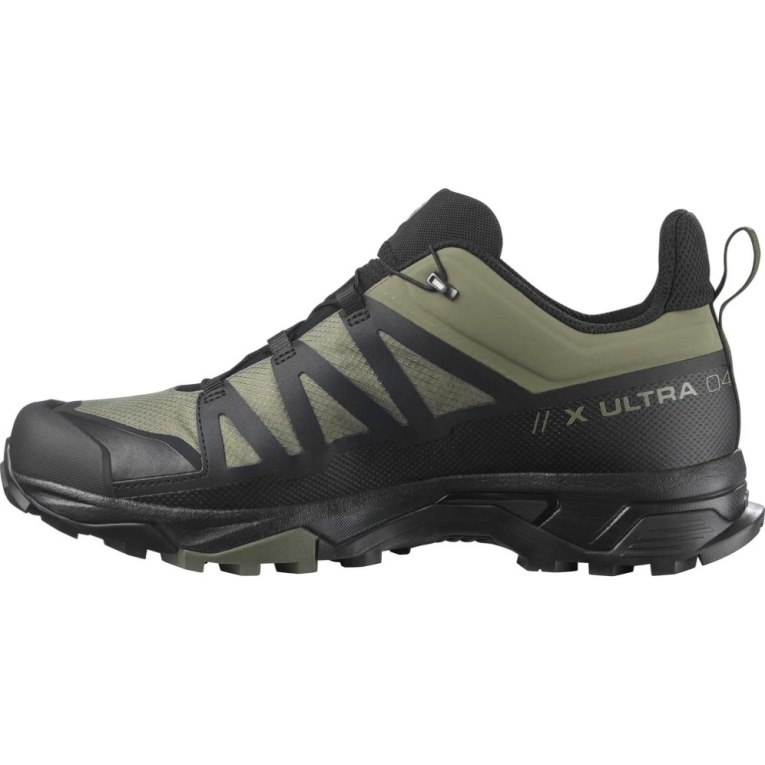 Black / Olive Salomon X Ultra 4 GTX Men's Hiking Shoes | IE RO8465